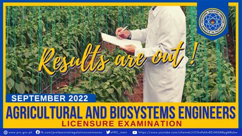 prc result agricultural engineering 2022|Agricultural and Biosystems Engineer: September 2022 PRC .